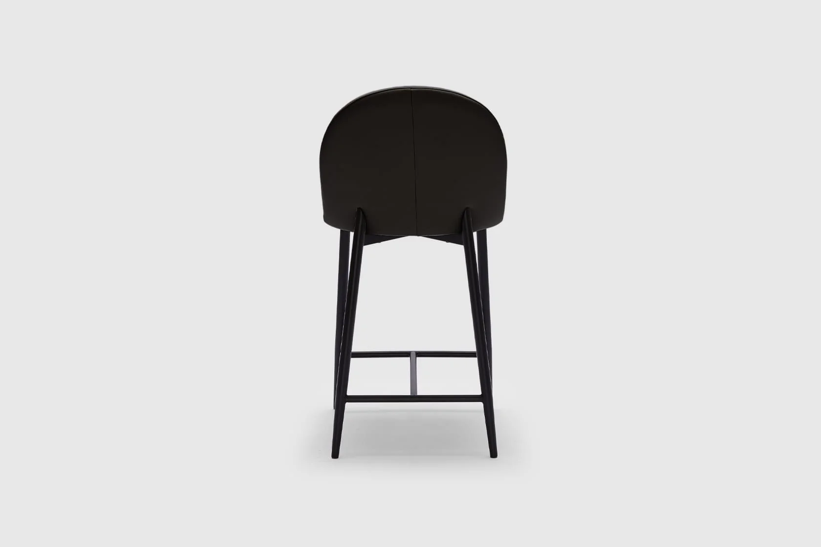 Odessa Bar Stool - Black Leather - Image 8