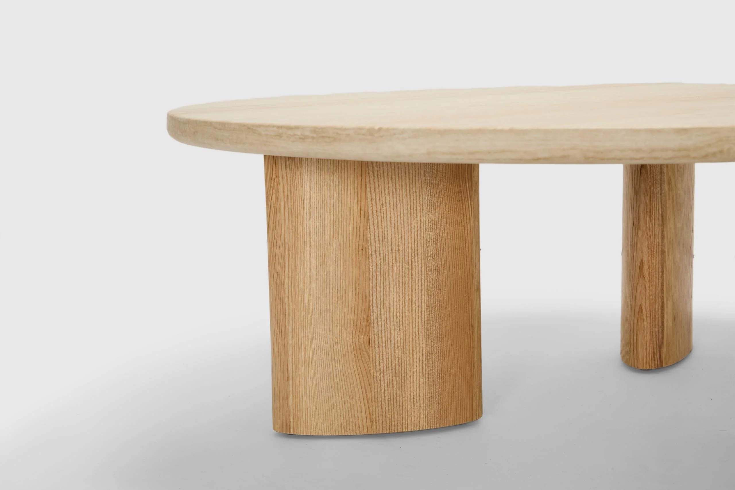 Paragi Travertine Coffee Table - Round - Image 4