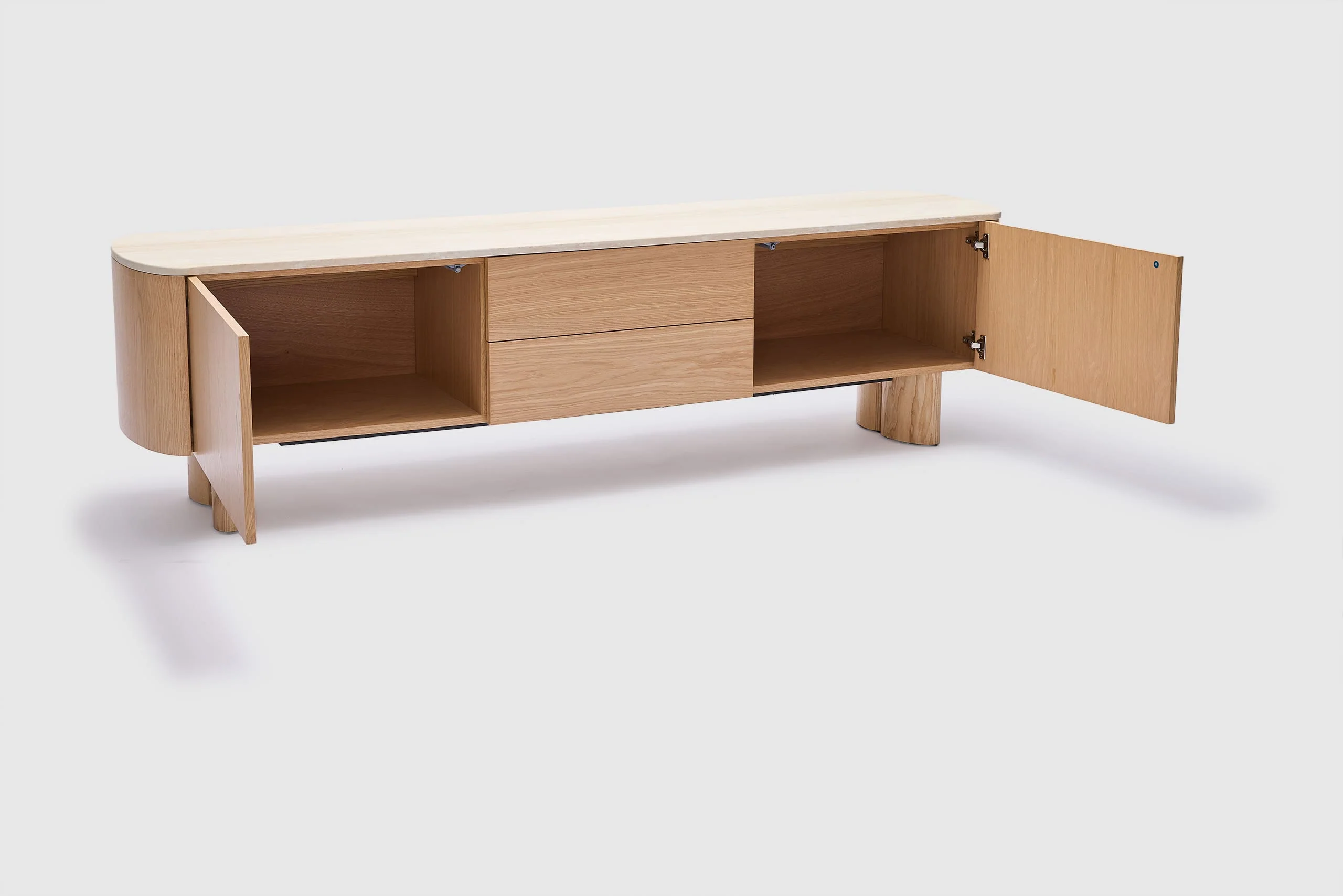 Paragi Travertine Entertainment Unit - Image 4