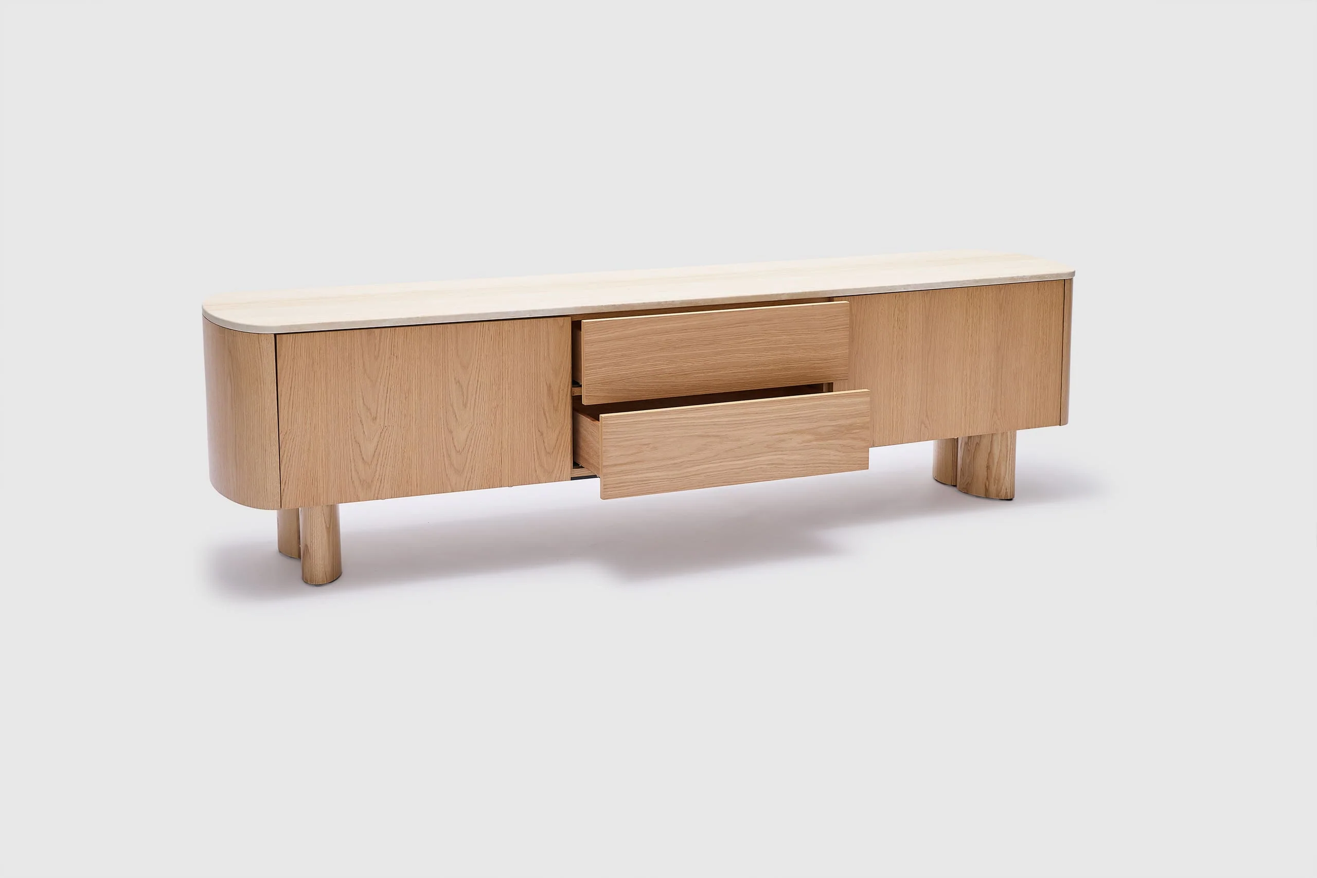 Paragi Travertine Entertainment Unit - Image 5