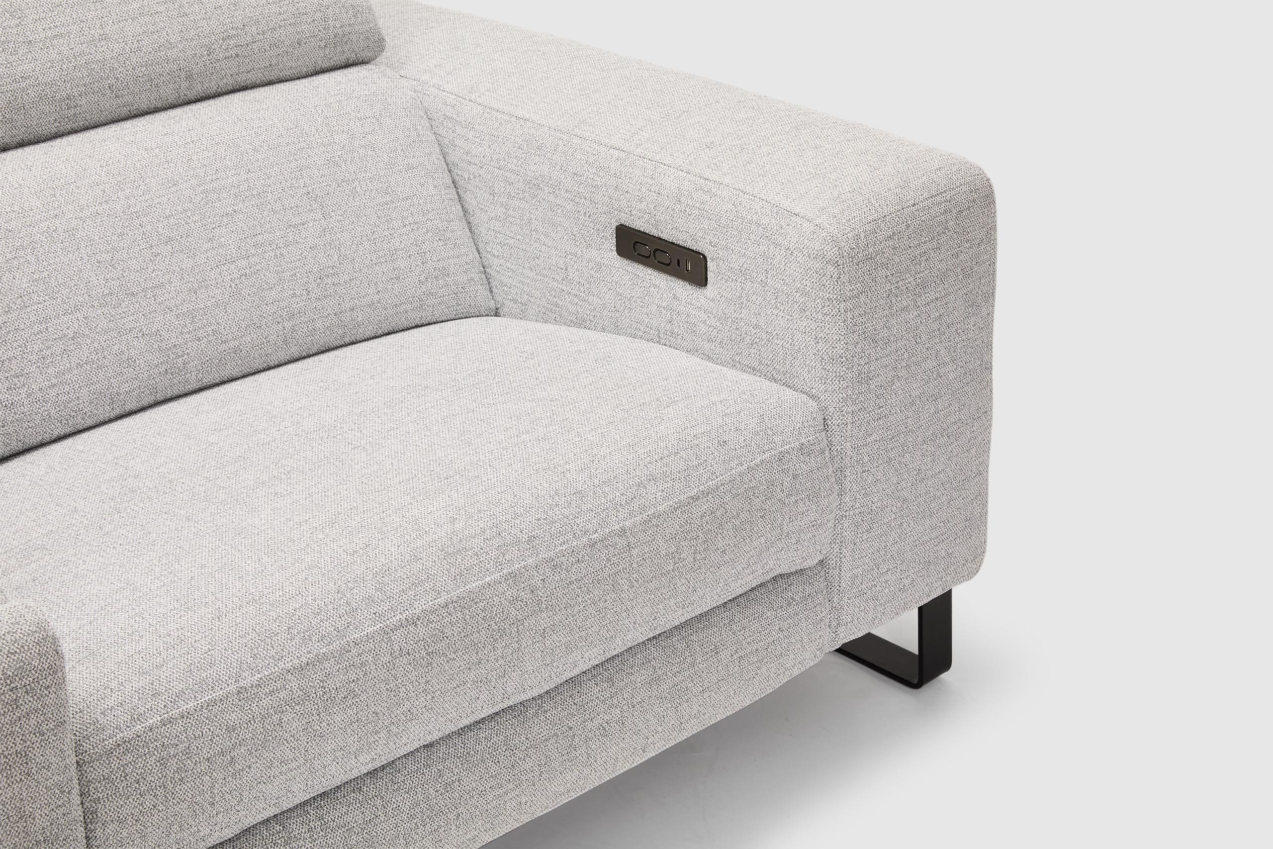 Piaz 5 Seat Corner Lounge Dual Electric Recliners And Adjustable Headrests - Image 6