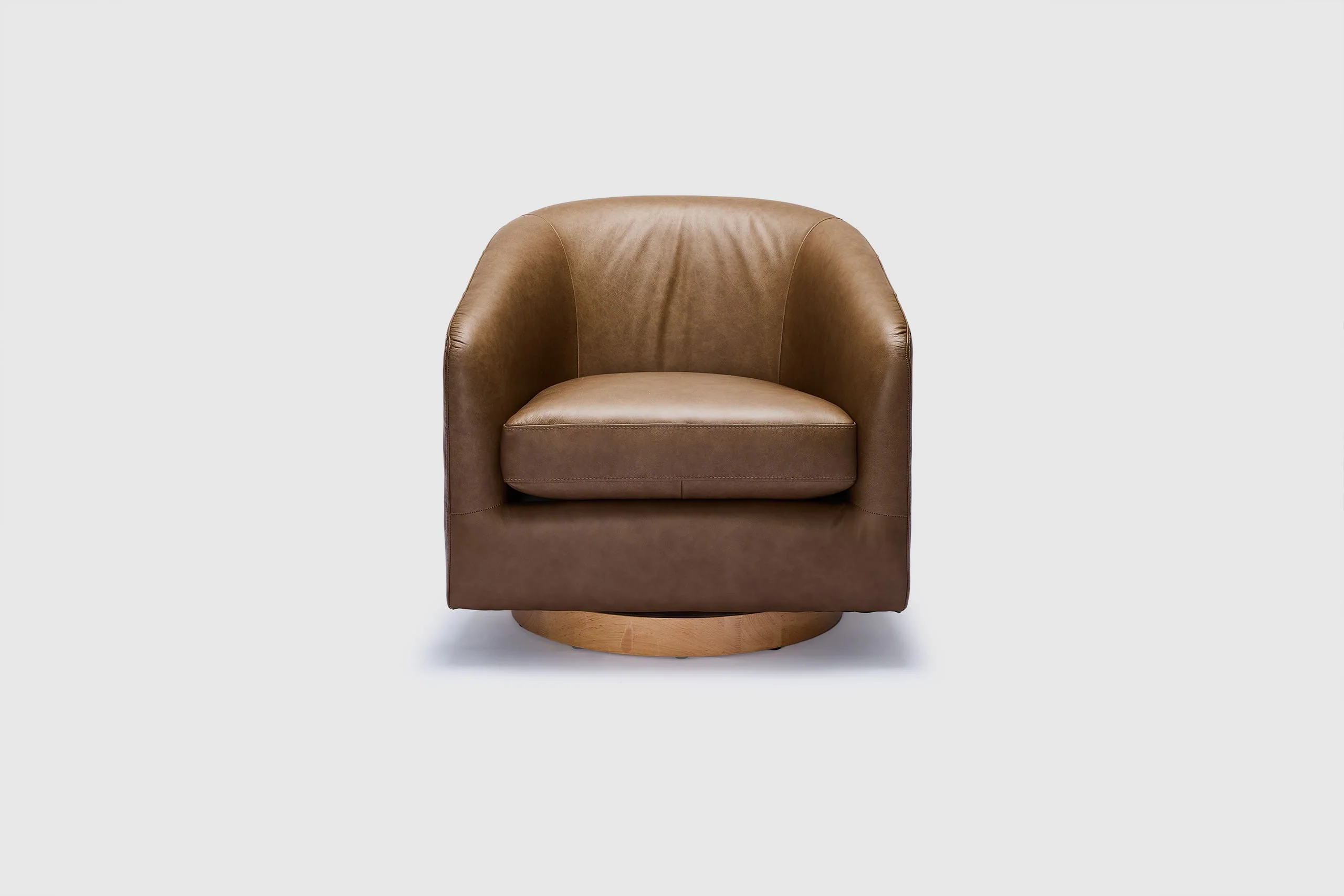 Rozelle Swivel Chair - Leather - Image 2
