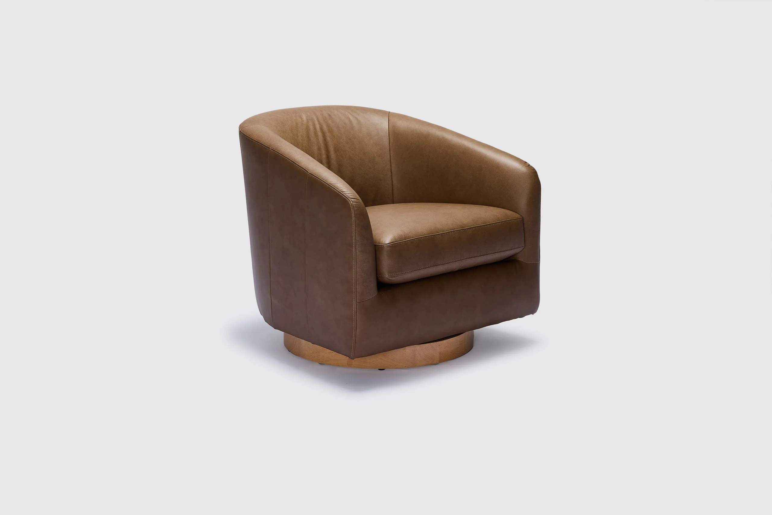Rozelle Swivel Chair - Leather - Image 3