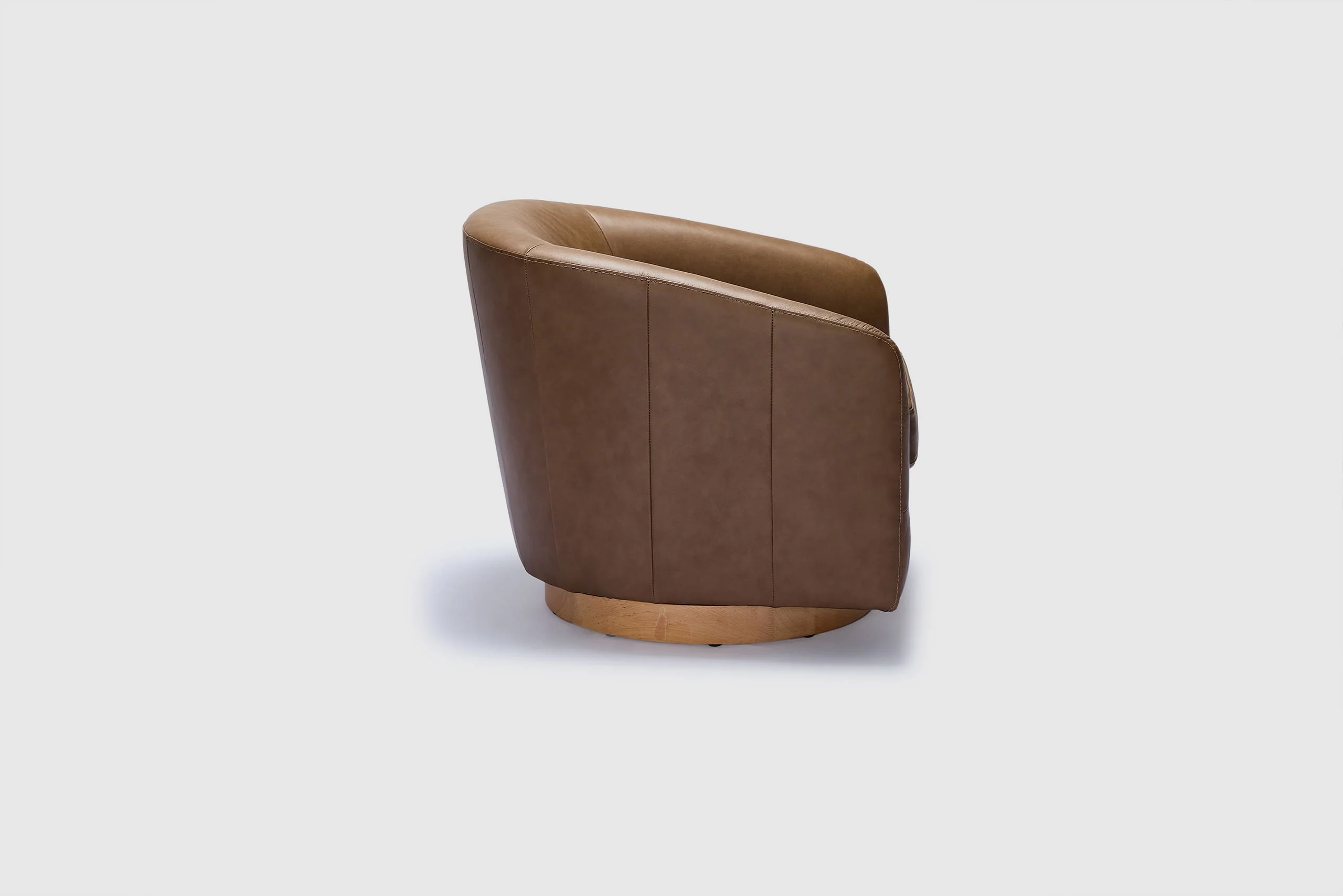 Rozelle Swivel Chair - Leather - Image 4
