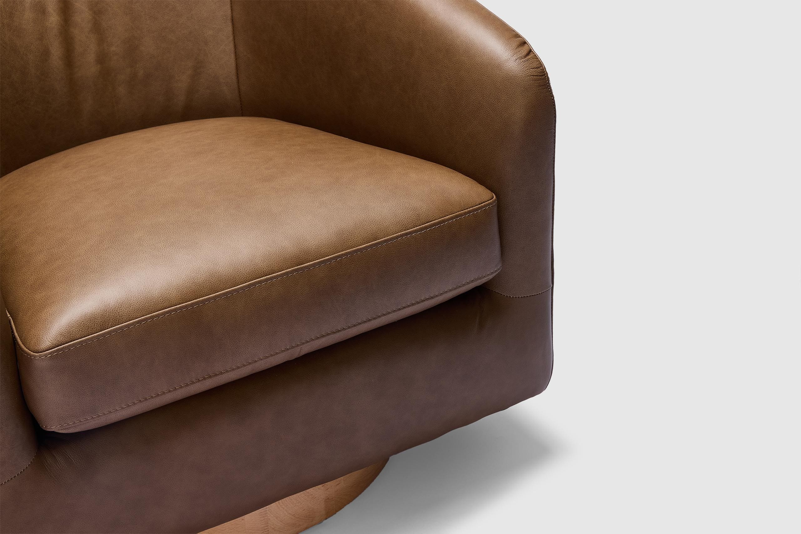 Rozelle Swivel Chair - Leather - Image 7