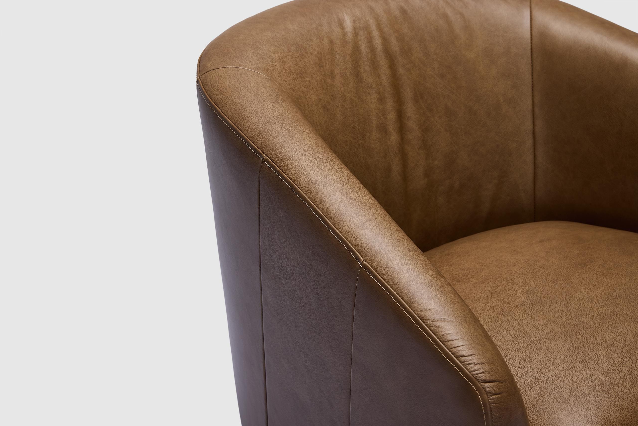 Rozelle Swivel Chair - Leather - Image 9
