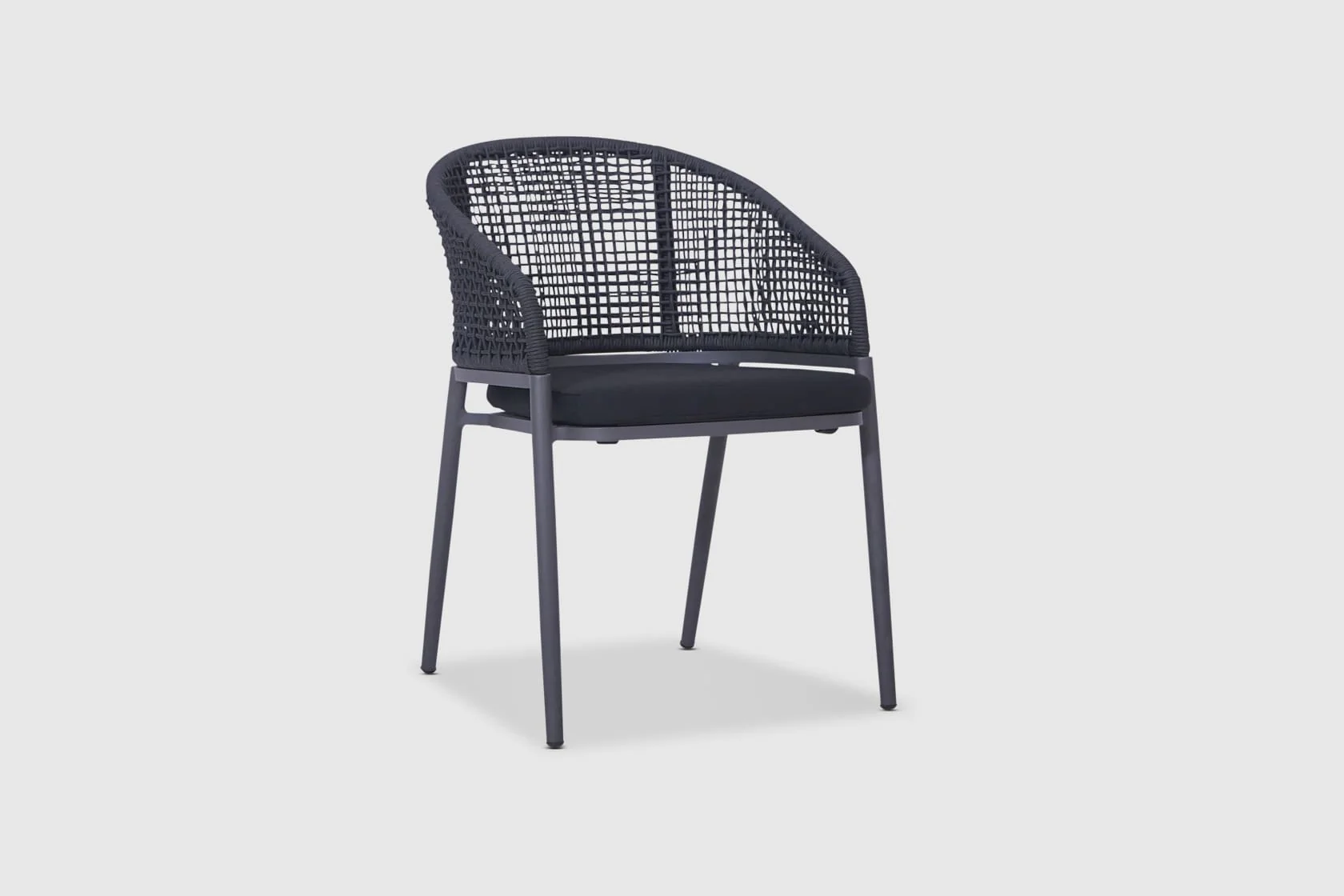 Sarande Outdoor Dining Chair - Charcoal - Image 3