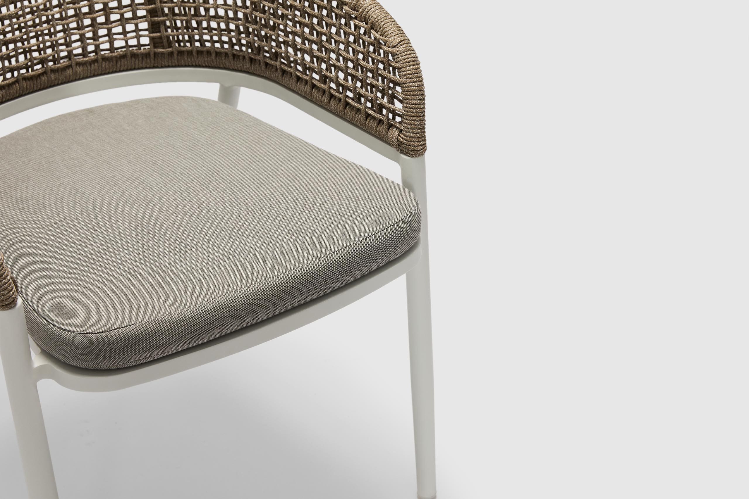 Sarande Outdoor Dining Chair - White - Image 5