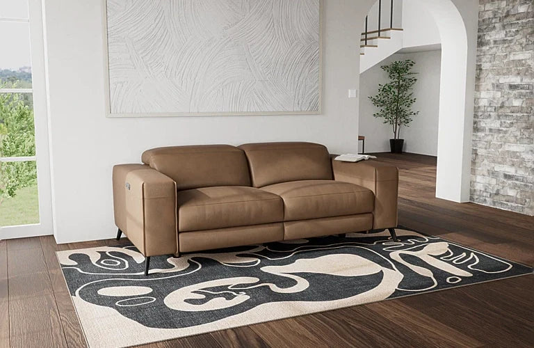 Sloane 3 Seater Dual Electric Recliners With Electric Headrests - Leather - Image 2