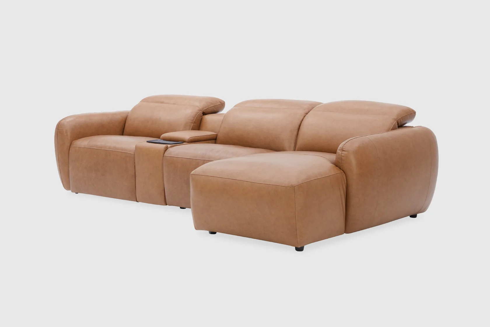 Sorelle 2.5 Seater + Chaise - Leather - Image 3