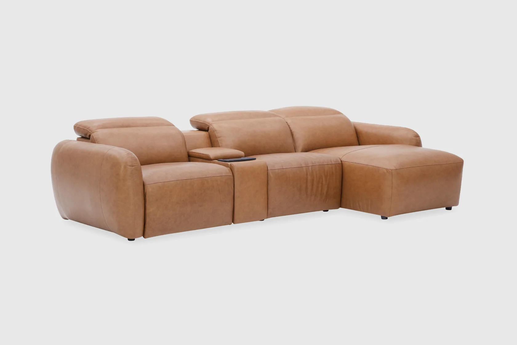 Sorelle 2.5 Seater + Chaise - Leather - Image 8