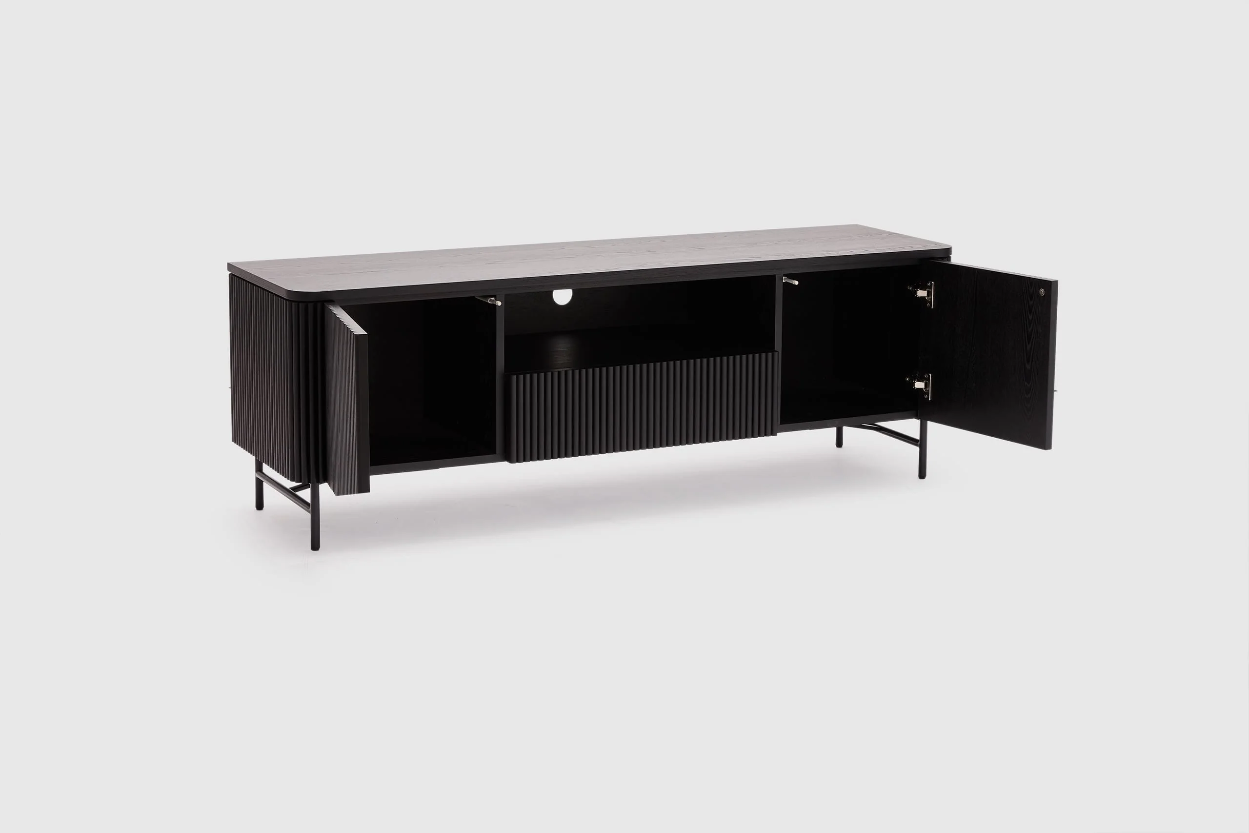 Soren Entertainment Unit 160cm - Black - Image 5