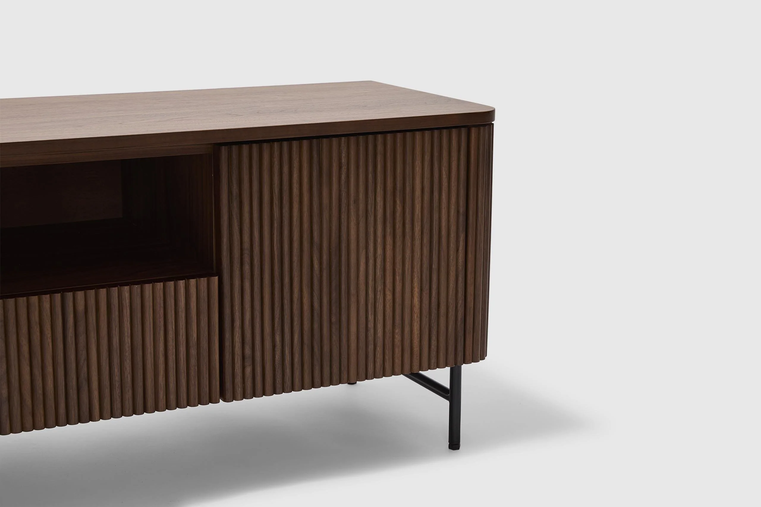 Soren Entertainment Unit 160cm - Walnut - Image 6