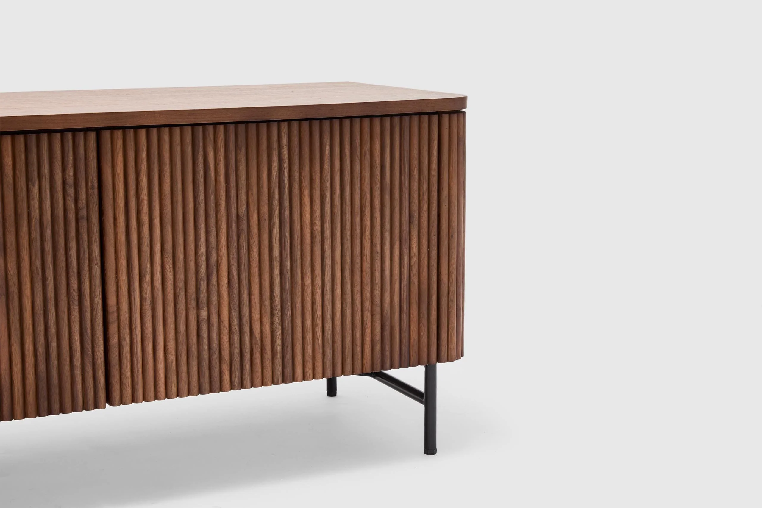 Soren Entertainment Unit 218cm - Walnut - Image 11