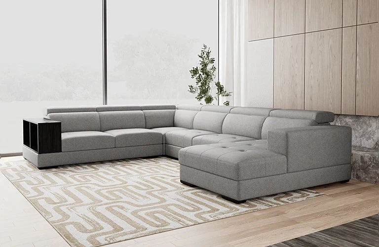 Studio 6 Seat Corner Modular Glide-Out Seats And Adjustable Headrests - Right Chaise - Image 2