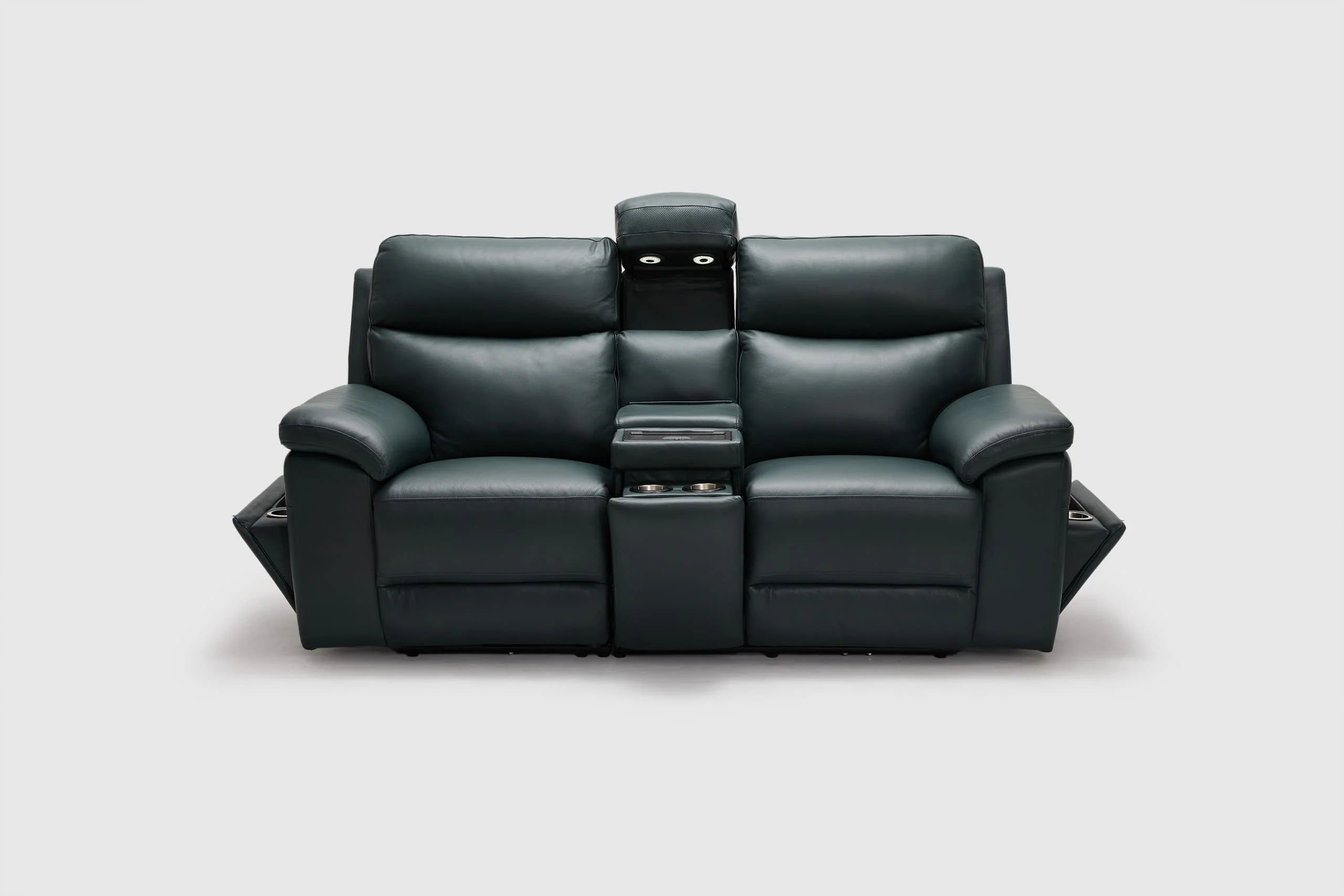 Sutton 2.5 Seater Dual Electric Recliners And Headrests With Multi-Function Storage Console - Image 4