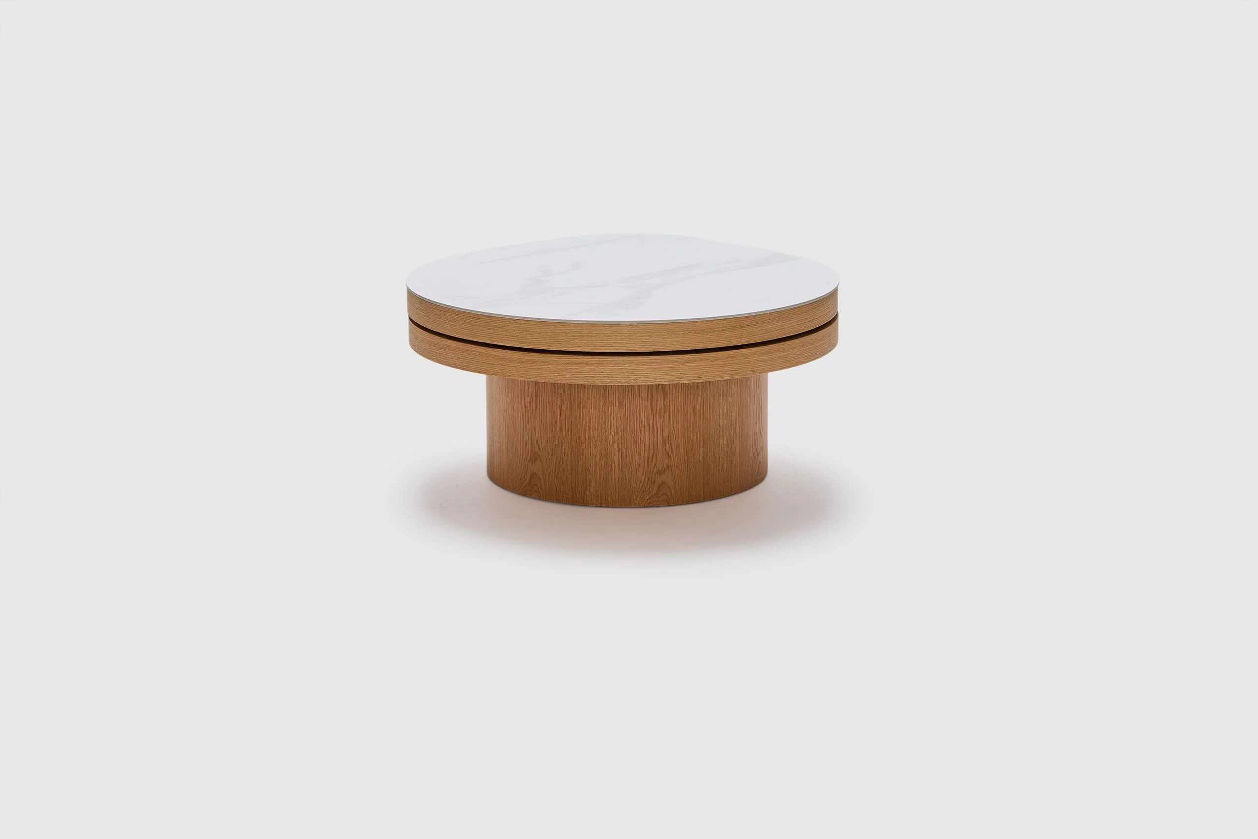 Tear Drop Coffee Table - Natural/Ceramic - Image 2