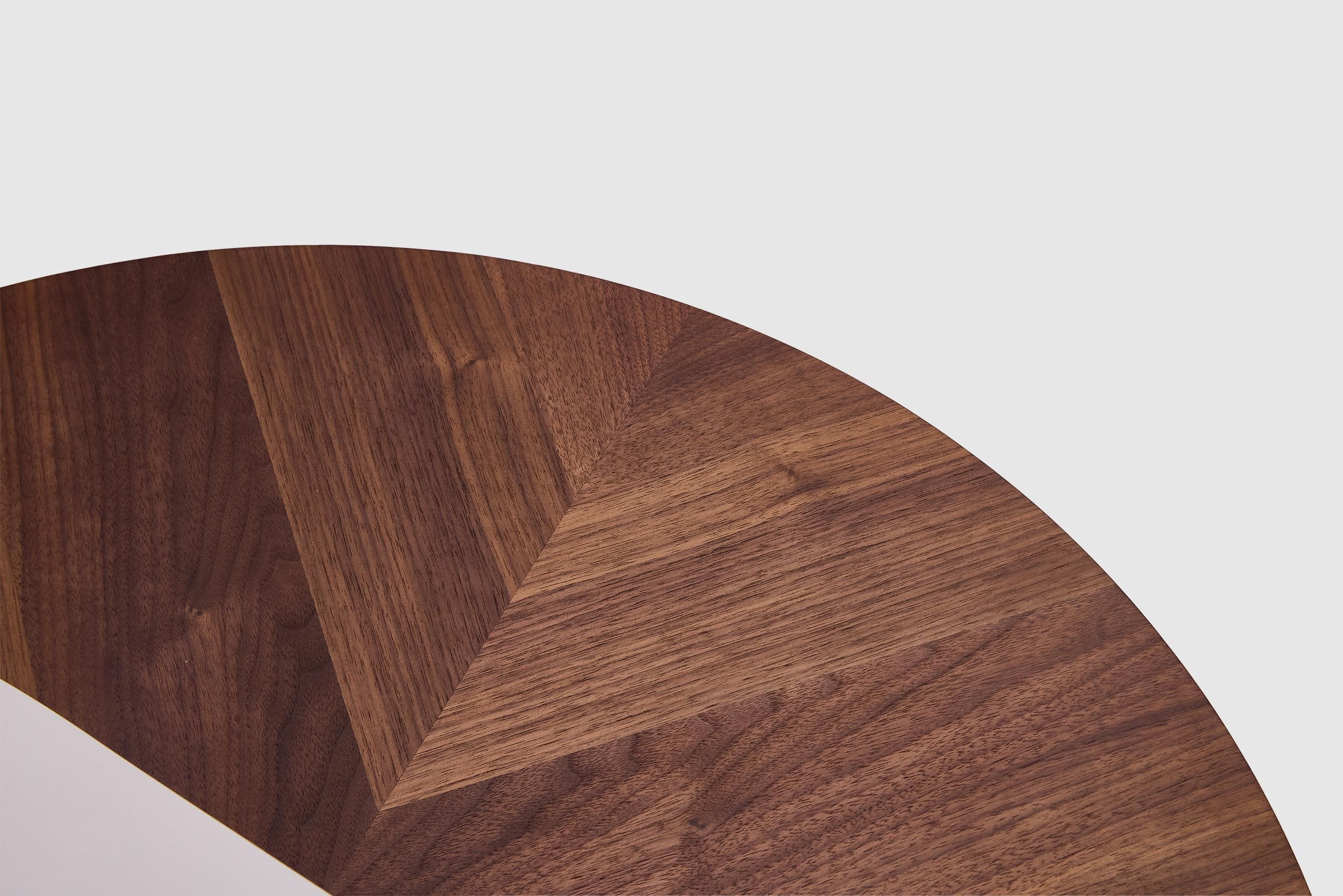Tear Drop Coffee Table - Walnut/Ceramic - Image 9