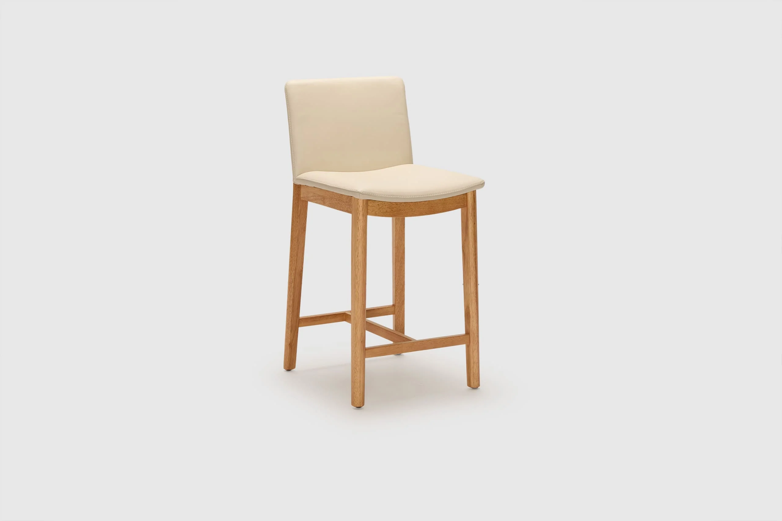 Tevez Bar Stool - Frost Leather - Image 3