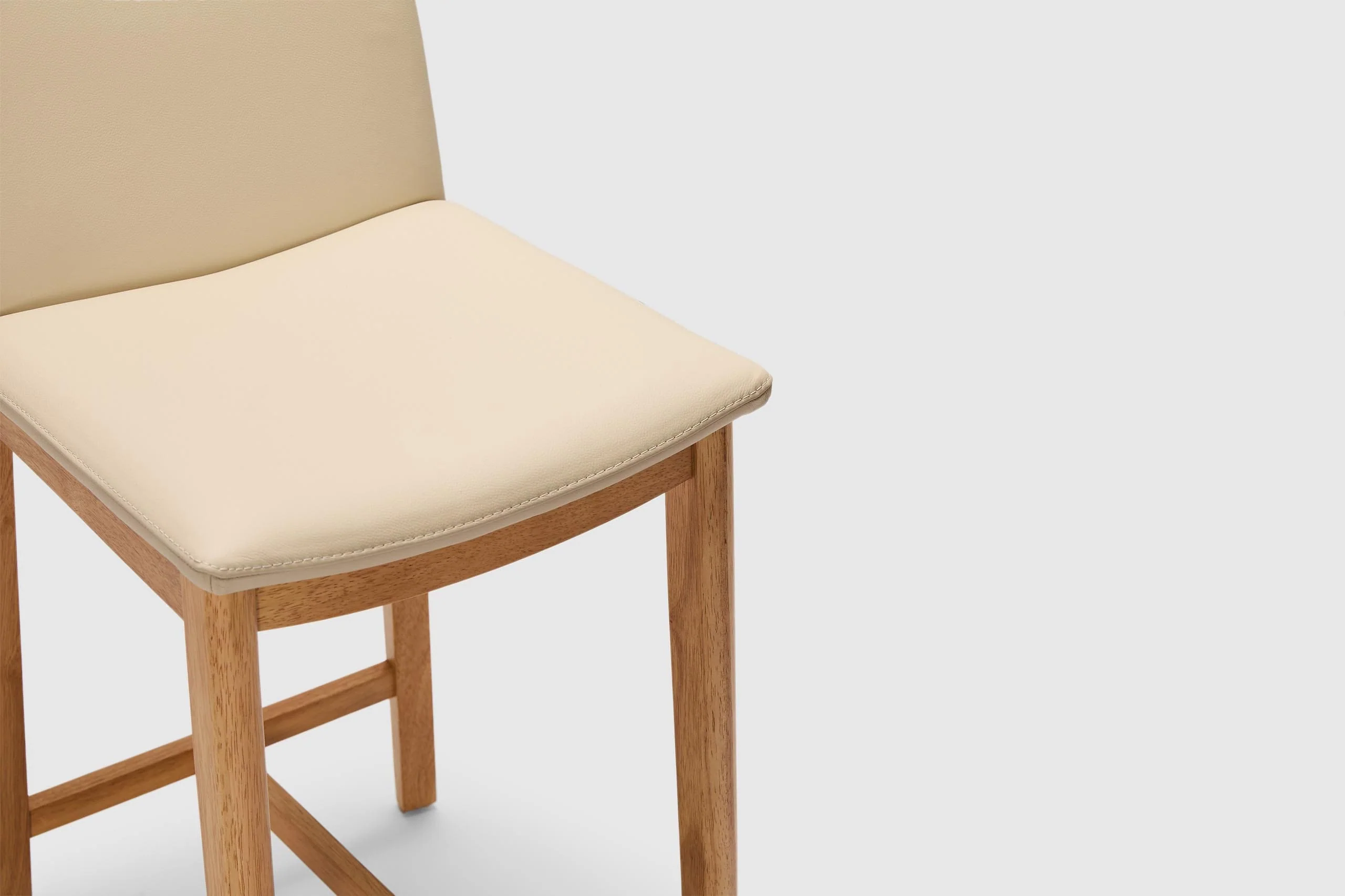 Tevez Bar Stool - Frost Leather - Image 8