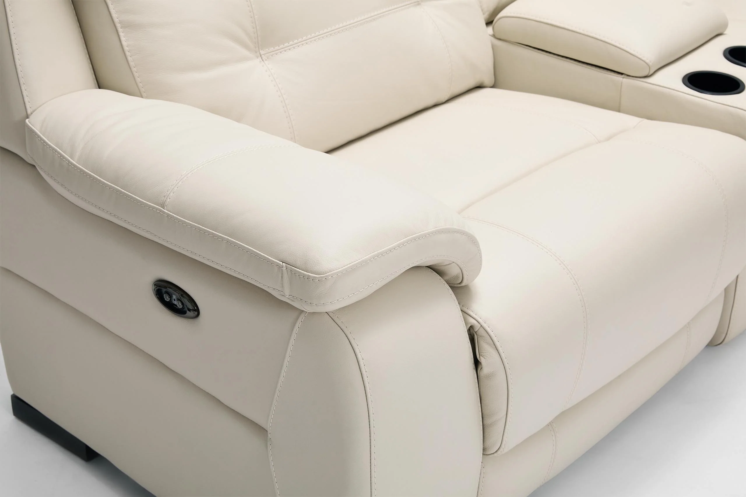 Todd 2.5 Seater Dual Electric Recliners With Multi-Function Console - Image 12
