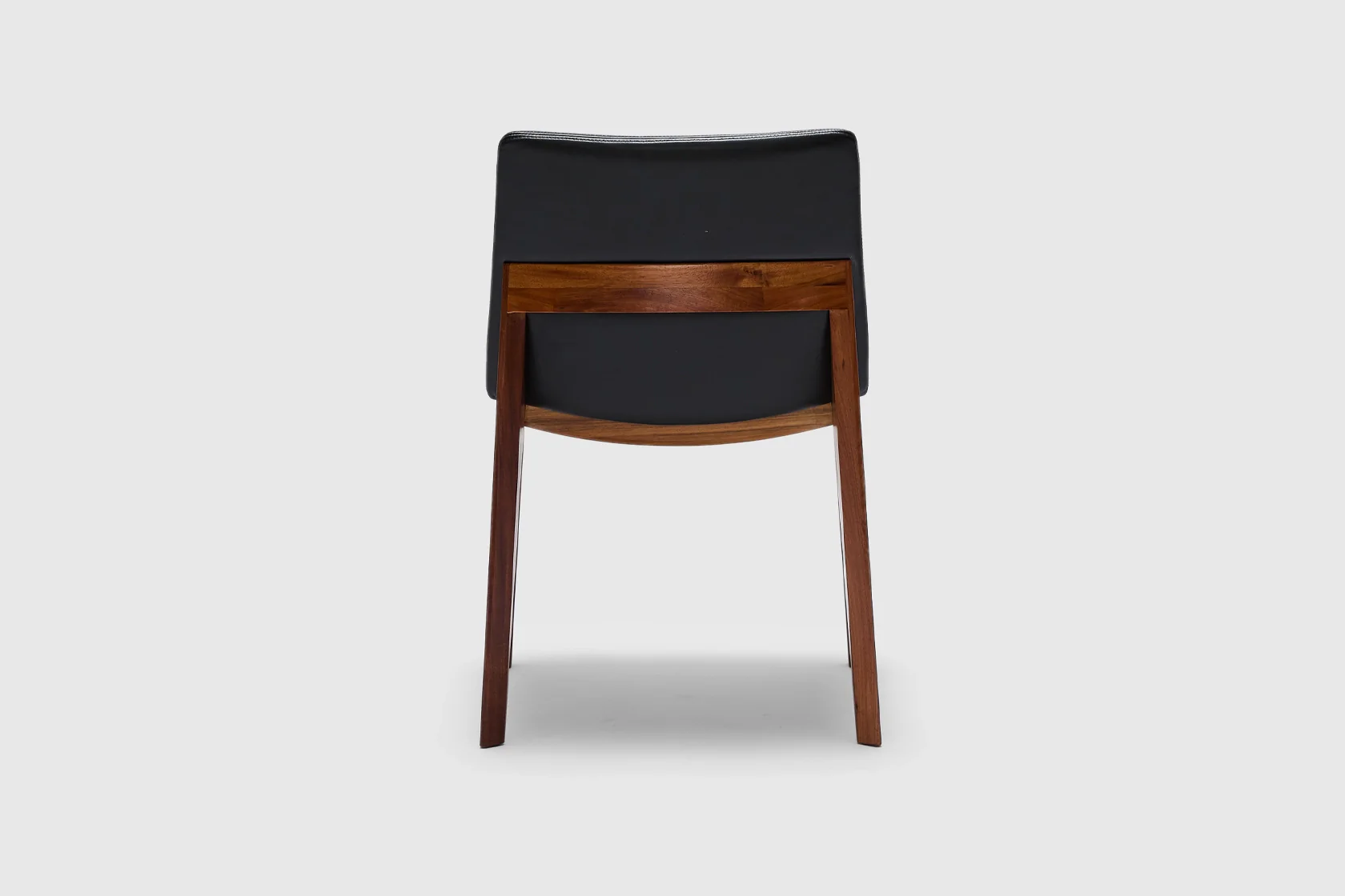 Vega Dining Chair - Black Leather - Image 8