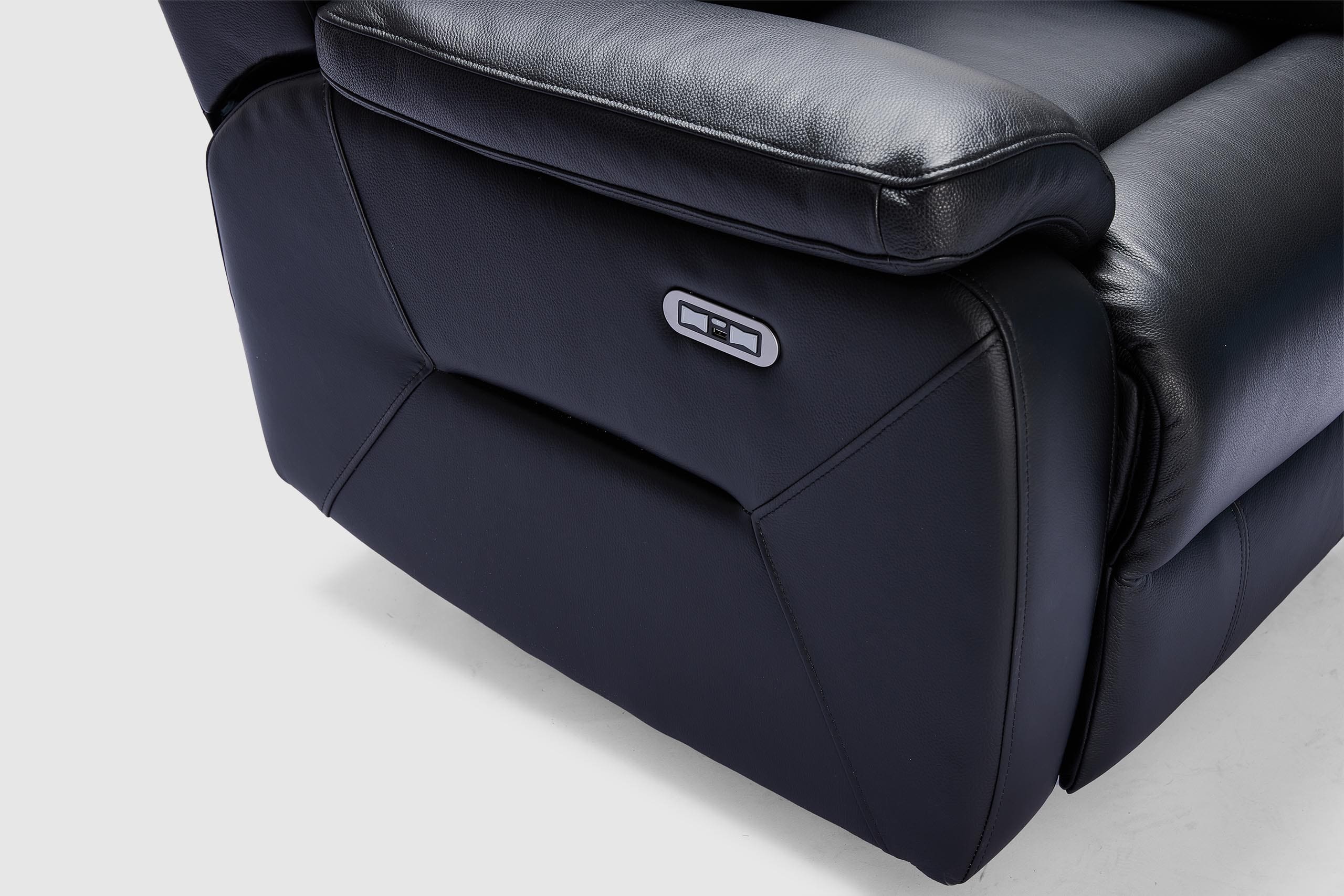 Viola 3 Piece Lounge Package Electric Recliners With Electric Headrests - Leather - Image 8