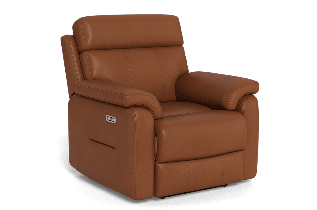 Viola Electric Recliner With Electric Headrest - Leather - Image 3